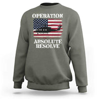 Operation Absolute Resolve Sweatshirt US Military Extraction Mission American Flag - Wonder Print Shop