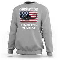 Operation Absolute Resolve Sweatshirt US Military Extraction Mission American Flag - Wonder Print Shop