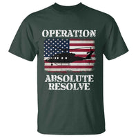 Operation Absolute Resolve T Shirt US Military Extraction Mission American Flag - Wonder Print Shop