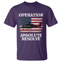 Operation Absolute Resolve T Shirt US Military Extraction Mission American Flag - Wonder Print Shop