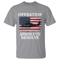 Operation Absolute Resolve T Shirt US Military Extraction Mission American Flag - Wonder Print Shop