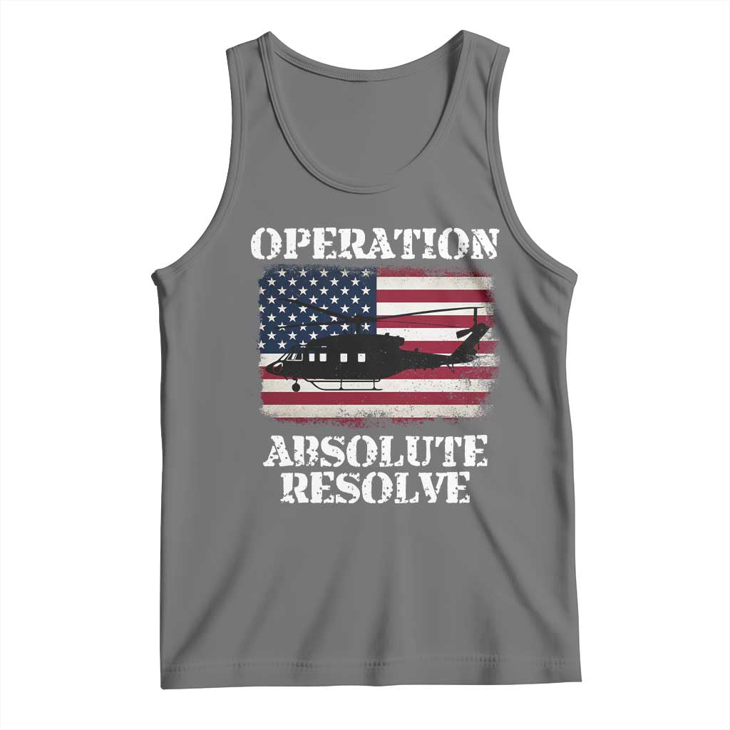 Operation Absolute Resolve Tank Top US Military Extraction Mission American Flag - Wonder Print Shop