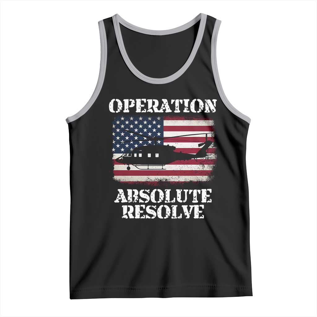 Operation Absolute Resolve Tank Top US Military Extraction Mission American Flag - Wonder Print Shop