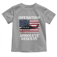 Operation Absolute Resolve Toddler T Shirt US Military Extraction Mission American Flag - Wonder Print Shop
