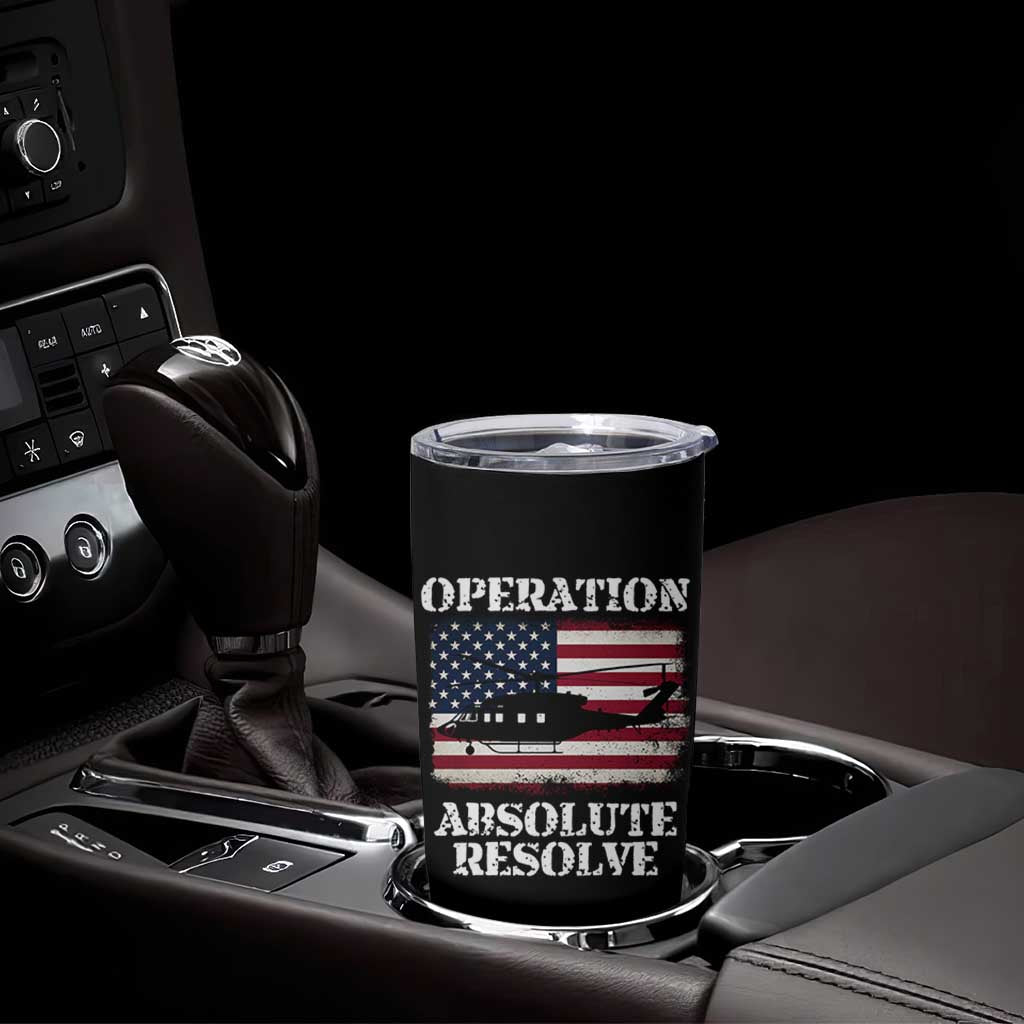 Operation Absolute Resolve Tumbler Cup US Military Extraction Mission American Flag - Wonder Print Shop