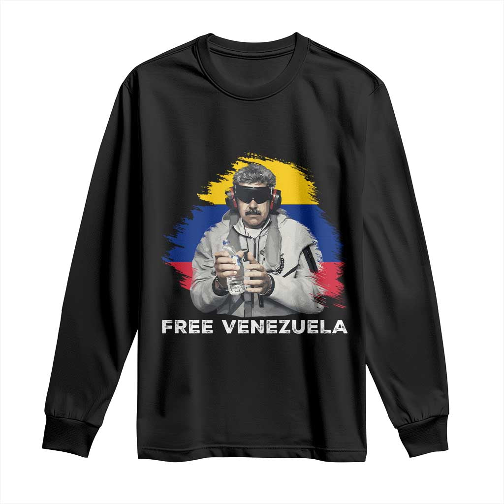 Free Venezuela Maduro Long Sleeve Shirt Political Satire - Wonder Print Shop