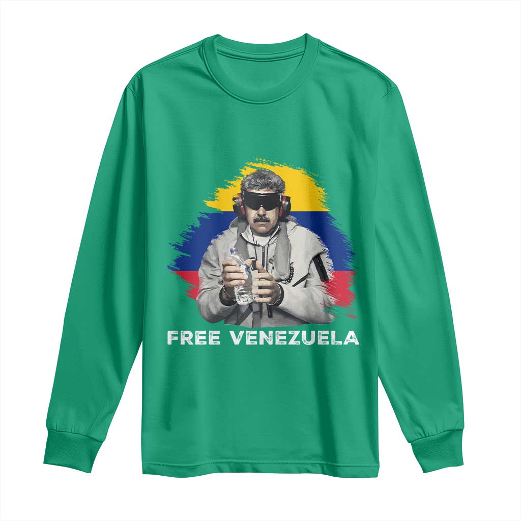 Free Venezuela Maduro Long Sleeve Shirt Political Satire - Wonder Print Shop