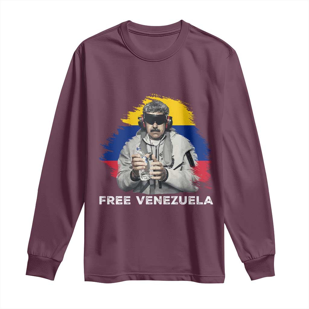 Free Venezuela Maduro Long Sleeve Shirt Political Satire - Wonder Print Shop