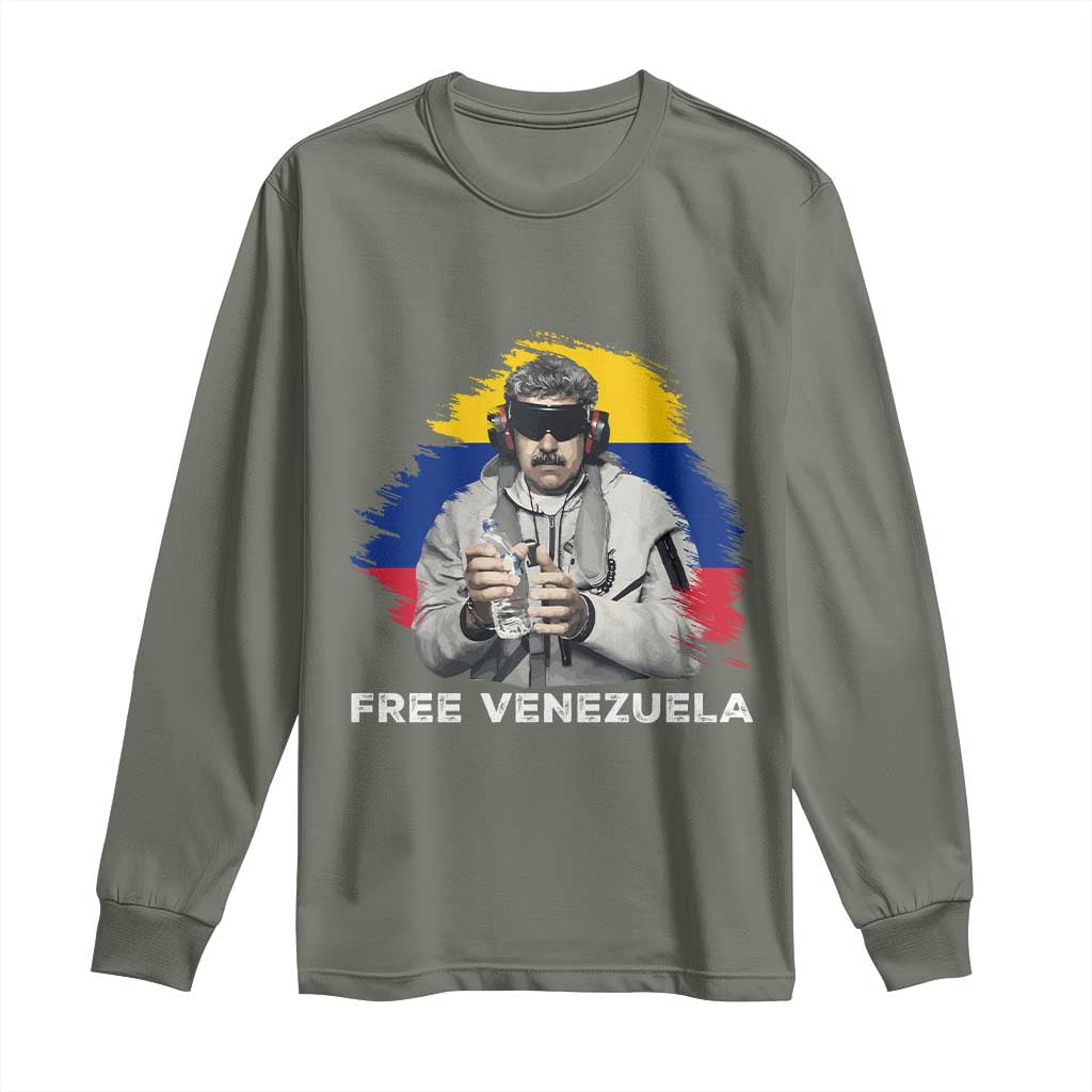 Free Venezuela Maduro Long Sleeve Shirt Political Satire - Wonder Print Shop