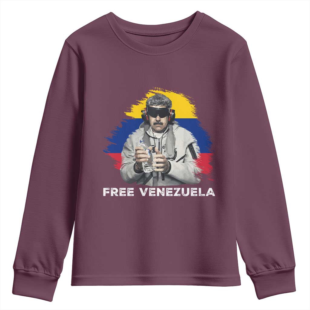 Free Venezuela Maduro Youth Sweatshirt Political Satire - Wonder Print Shop