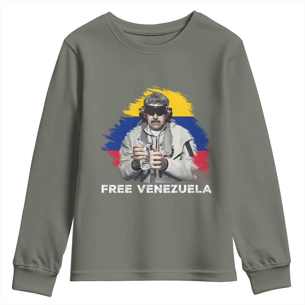 Free Venezuela Maduro Youth Sweatshirt Political Satire - Wonder Print Shop
