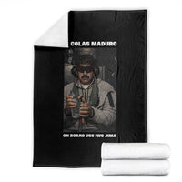 Maduro Captured Meme Throw Blanket On Board USS Iwo Jima Political Satire - Wonder Print Shop