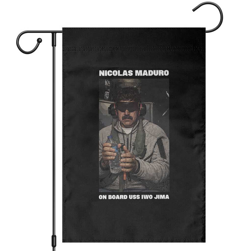 Maduro Captured Meme Garden Flag On Board USS Iwo Jima Political Satire - Wonder Print Shop