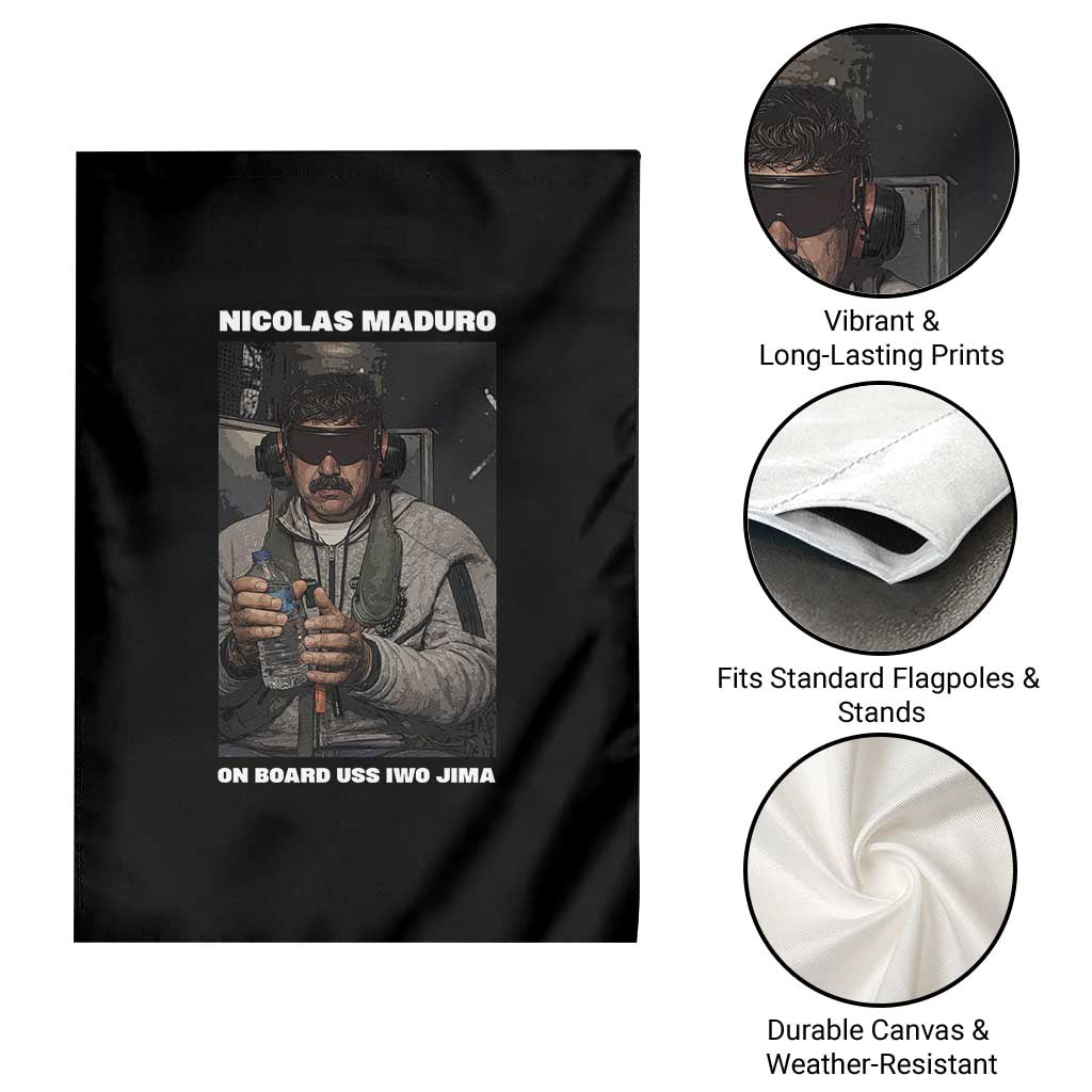 Maduro Captured Meme Garden Flag On Board USS Iwo Jima Political Satire - Wonder Print Shop