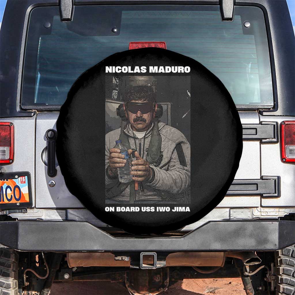 Maduro Captured Meme Spare Tire Cover On Board USS Iwo Jima Political Satire - Wonder Print Shop
