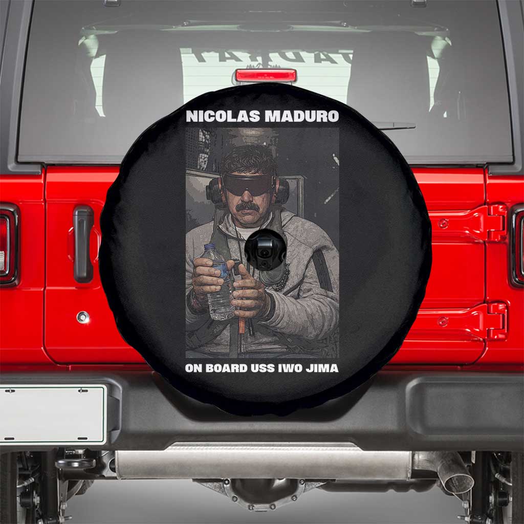 Maduro Captured Meme Spare Tire Cover On Board USS Iwo Jima Political Satire - Wonder Print Shop
