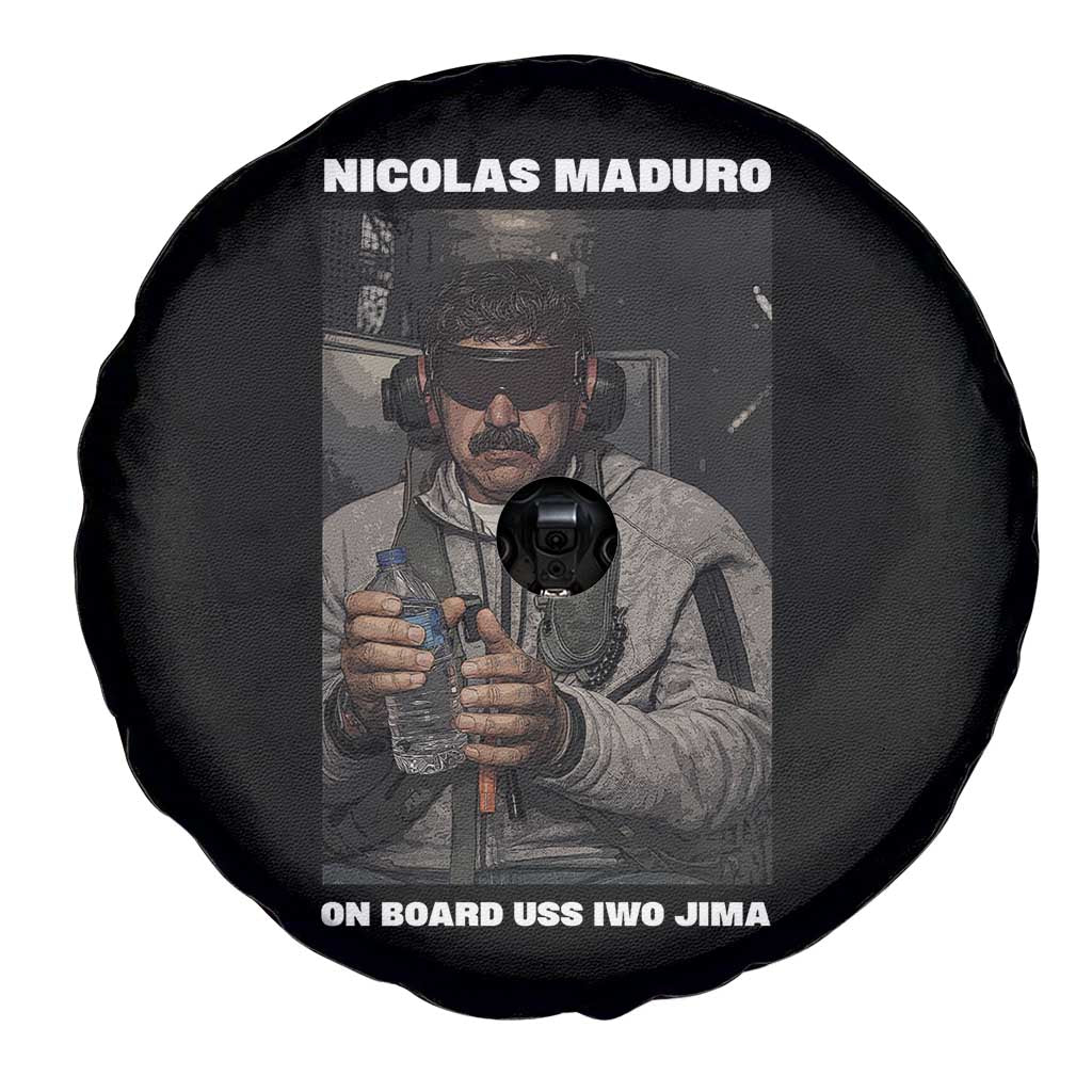 Maduro Captured Meme Spare Tire Cover On Board USS Iwo Jima Political Satire - Wonder Print Shop