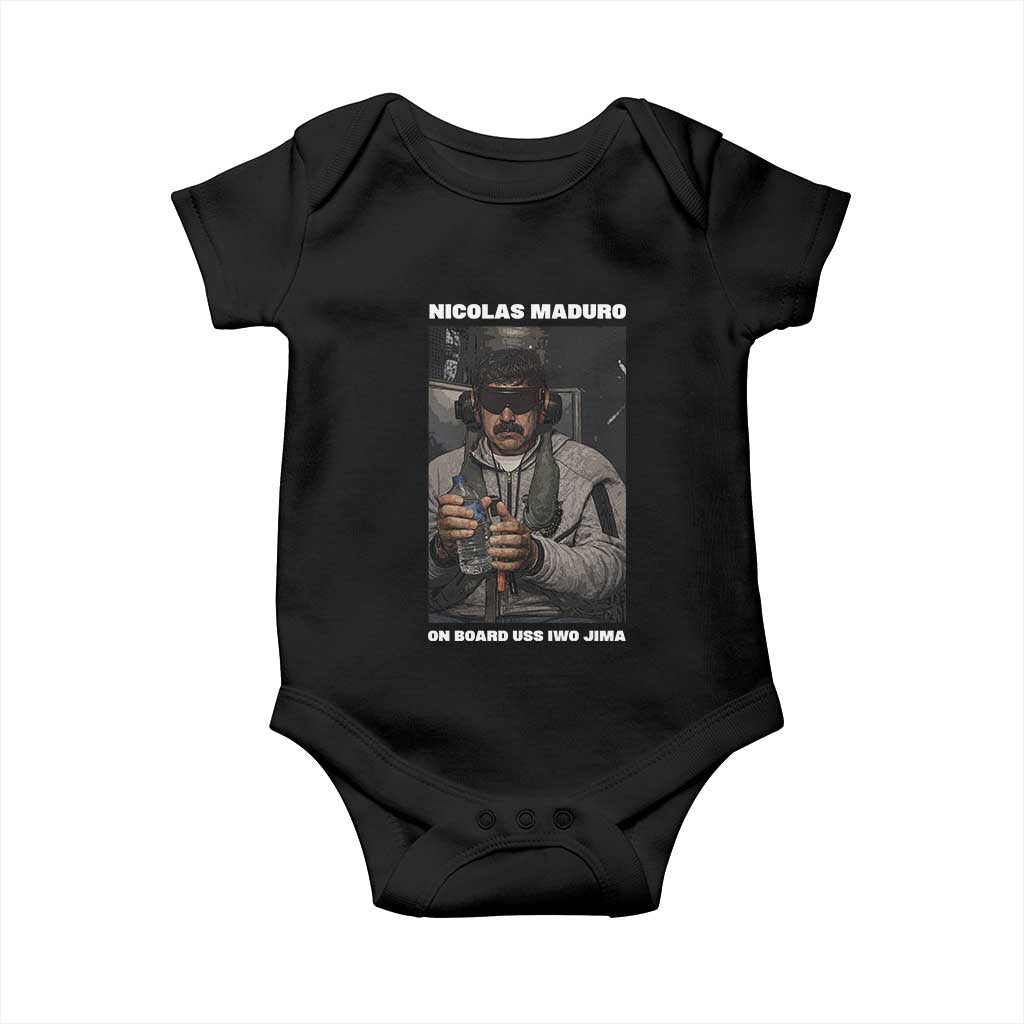 Maduro Captured Meme Baby Onesie On Board USS Iwo Jima Political Satire - Wonder Print Shop