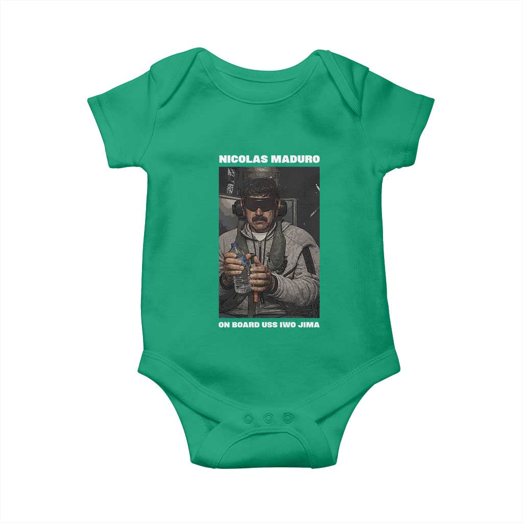 Maduro Captured Meme Baby Onesie On Board USS Iwo Jima Political Satire - Wonder Print Shop