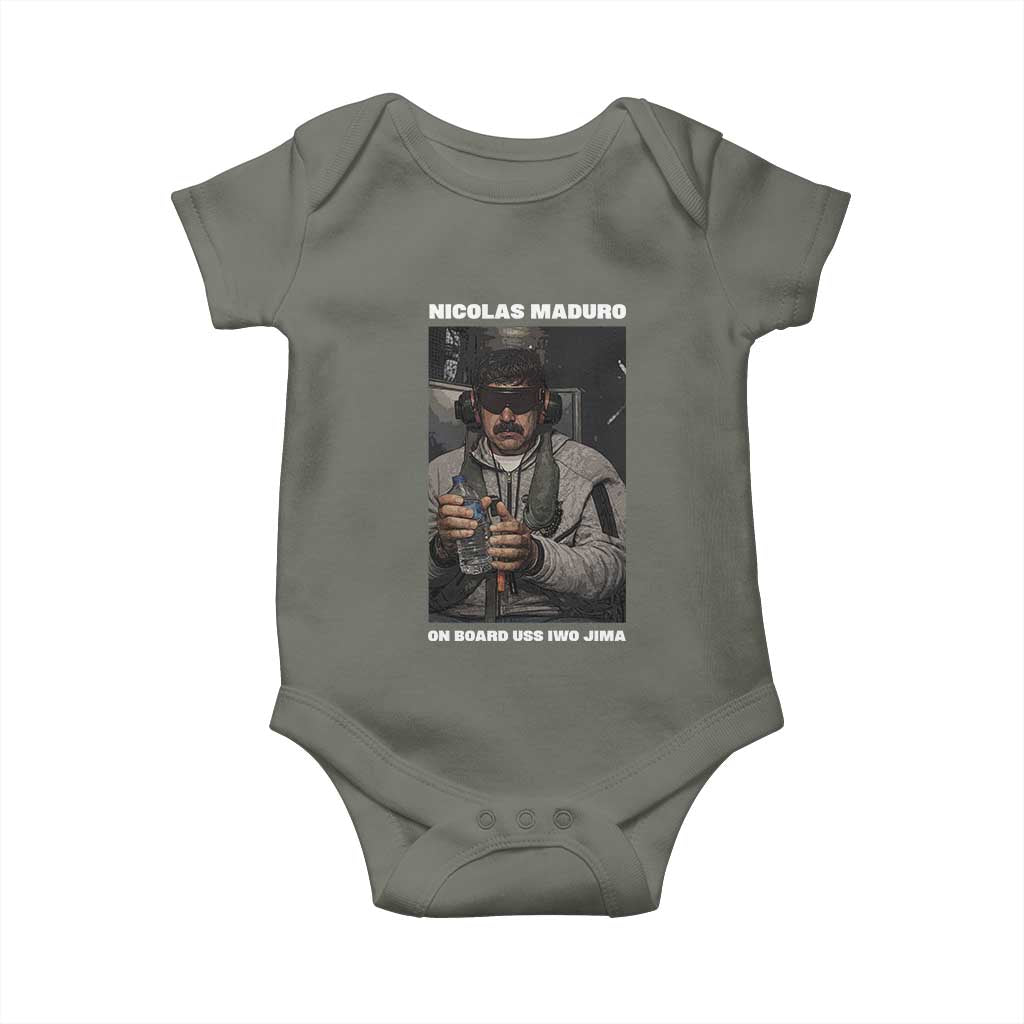 Maduro Captured Meme Baby Onesie On Board USS Iwo Jima Political Satire - Wonder Print Shop