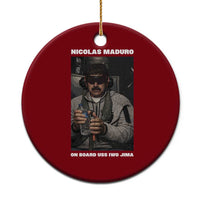Maduro Captured Meme Ceramic Ornament On Board USS Iwo Jima Political Satire - Wonder Print Shop