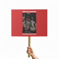 Maduro Captured Meme Protest Sign On Board USS Iwo Jima Political Satire
