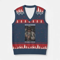 Maduro Captured Meme V-Neck Knit Sweater Vest On Board USS Iwo Jima Political Satire - Wonder Print Shop