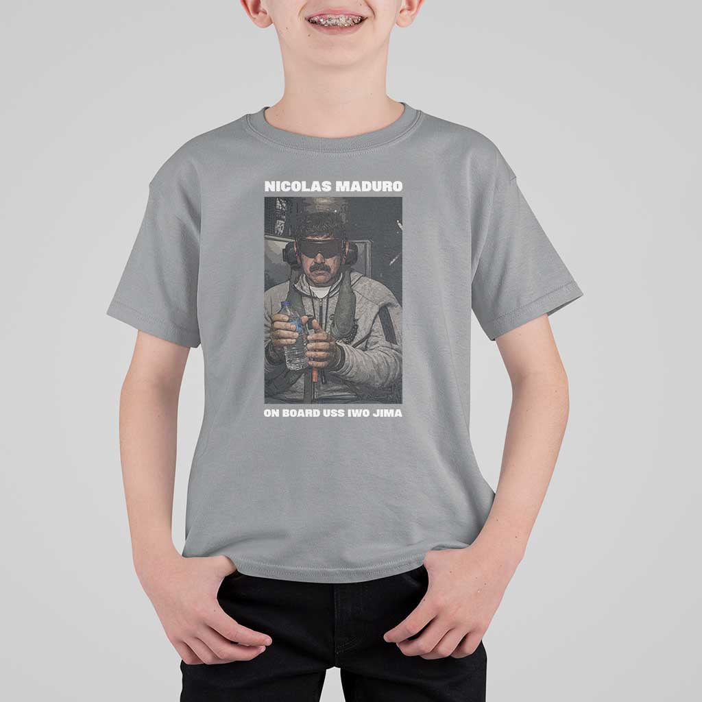 Maduro Captured Meme T Shirt For Kid On Board USS Iwo Jima Political Satire - Wonder Print Shop