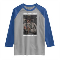 Maduro Captured Meme Raglan Shirt On Board USS Iwo Jima Political Satire - Wonder Print Shop