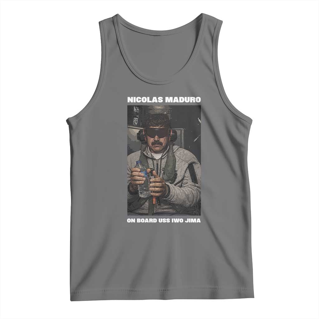 Maduro Captured Meme Tank Top On Board USS Iwo Jima Political Satire - Wonder Print Shop