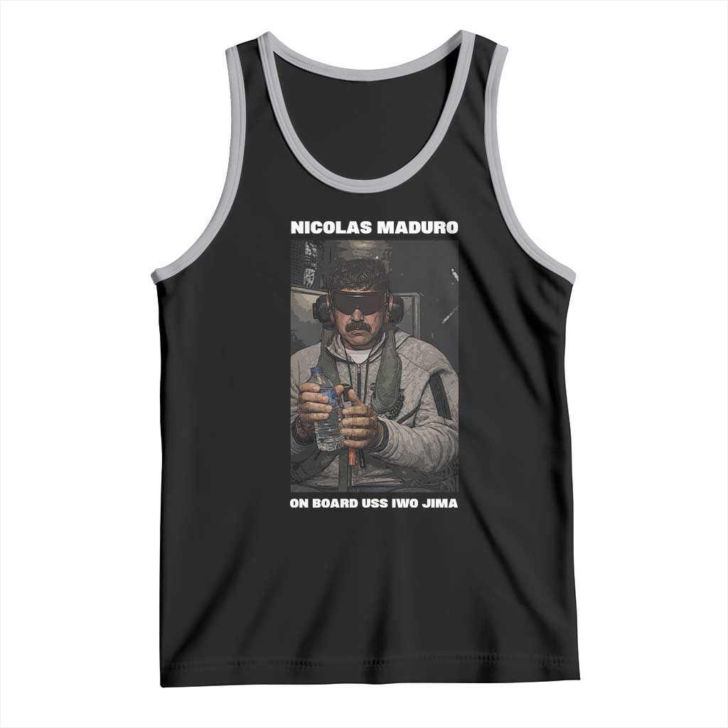 Maduro Captured Meme Tank Top On Board USS Iwo Jima Political Satire - Wonder Print Shop