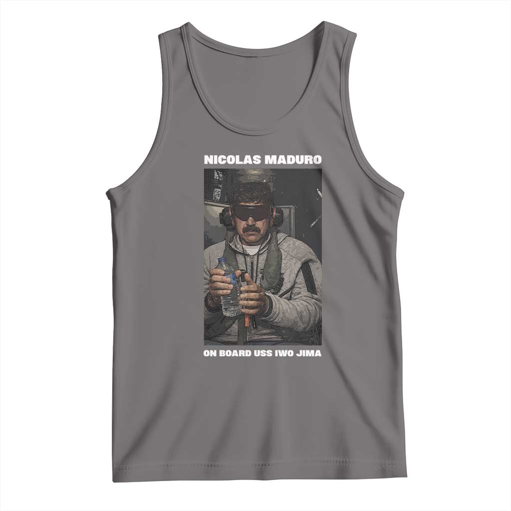 Maduro Captured Meme Tank Top On Board USS Iwo Jima Political Satire - Wonder Print Shop