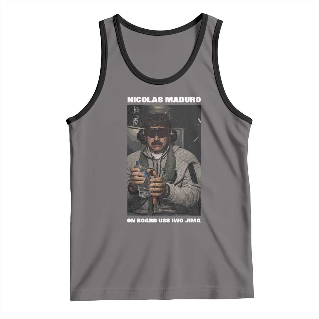 Maduro Captured Meme Tank Top On Board USS Iwo Jima Political Satire - Wonder Print Shop