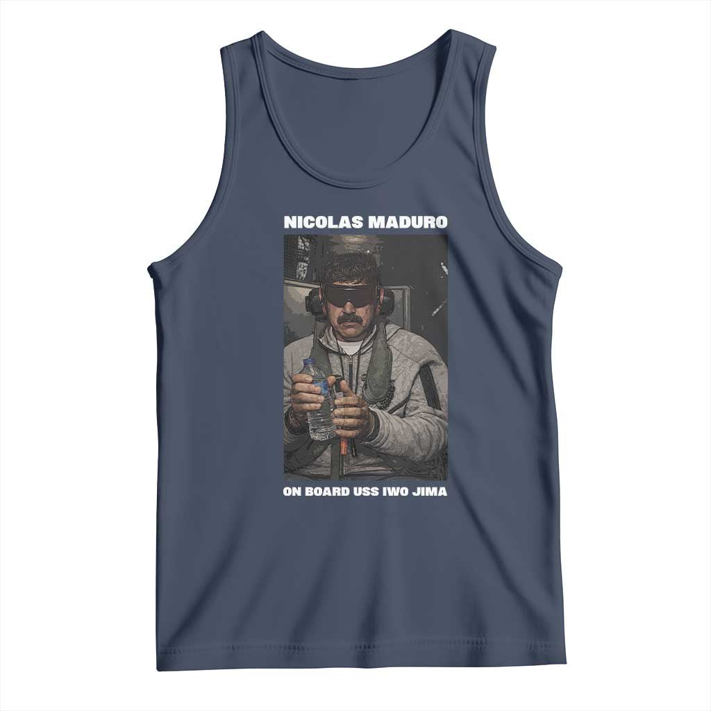 Maduro Captured Meme Tank Top On Board USS Iwo Jima Political Satire - Wonder Print Shop