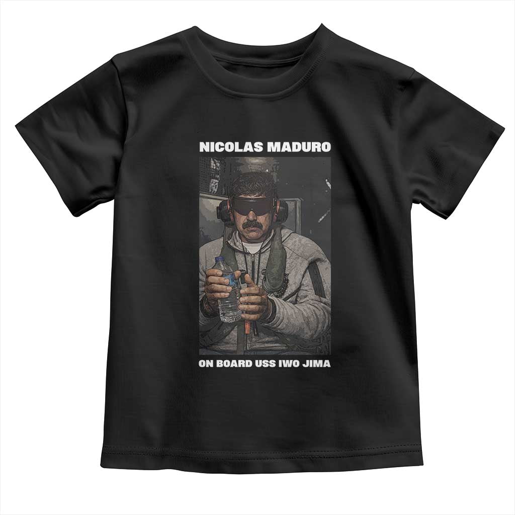 Maduro Captured Meme Toddler T Shirt On Board USS Iwo Jima Political Satire - Wonder Print Shop