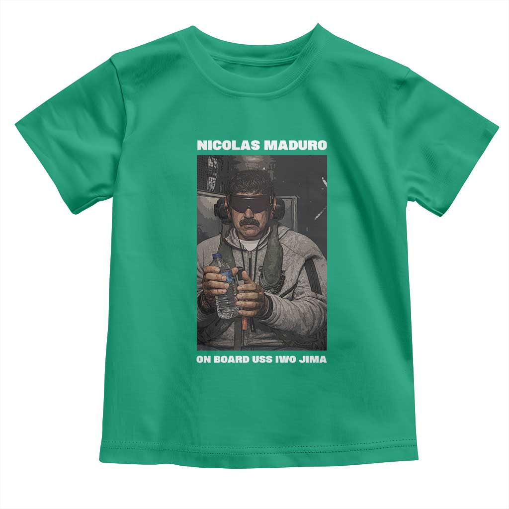 Maduro Captured Meme Toddler T Shirt On Board USS Iwo Jima Political Satire - Wonder Print Shop