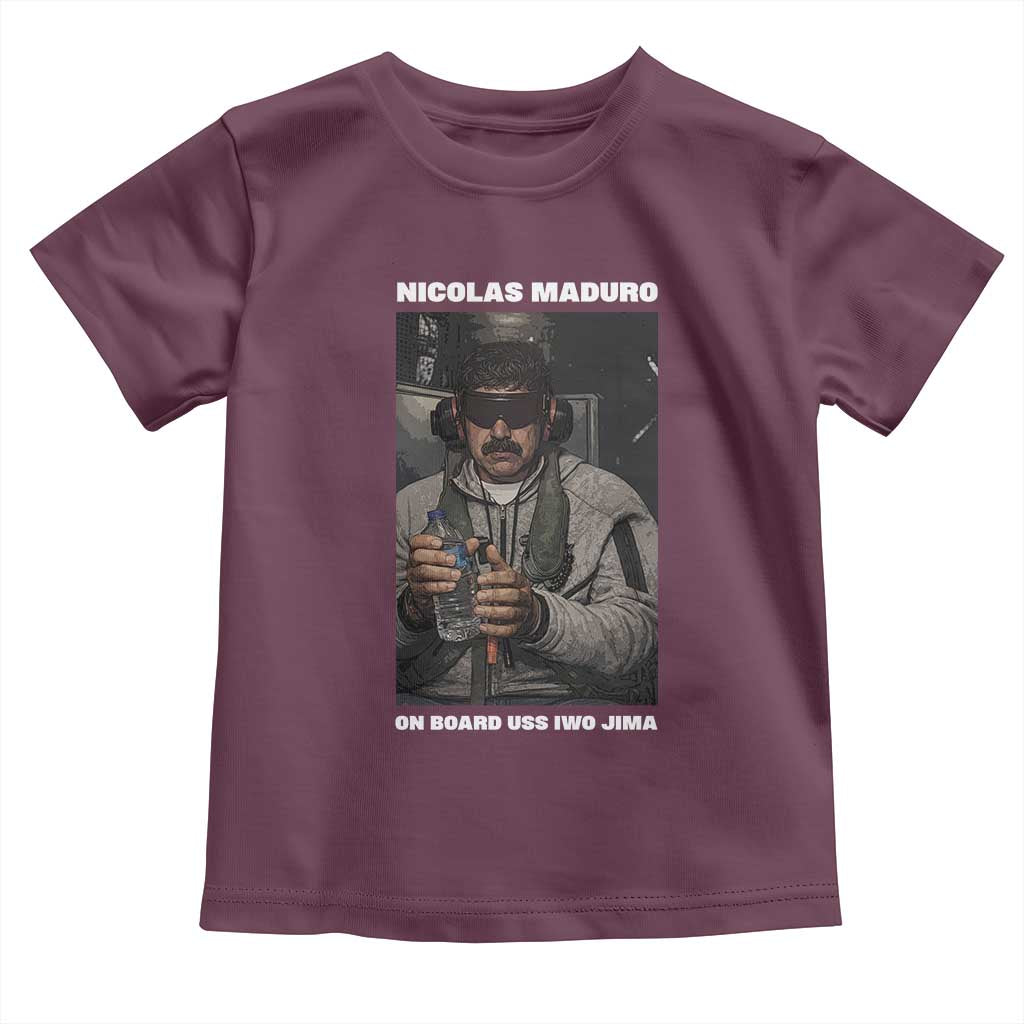 Maduro Captured Meme Toddler T Shirt On Board USS Iwo Jima Political Satire - Wonder Print Shop
