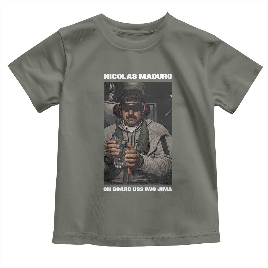 Maduro Captured Meme Toddler T Shirt On Board USS Iwo Jima Political Satire - Wonder Print Shop