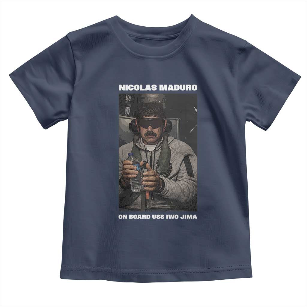 Maduro Captured Meme Toddler T Shirt On Board USS Iwo Jima Political Satire - Wonder Print Shop