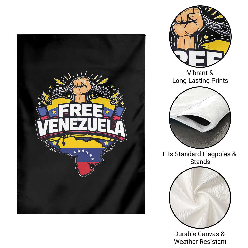 Free Venezuela Raised Fist Garden Flag Libre Venezuelan Flag Map Liberation - Wonder Print Shop