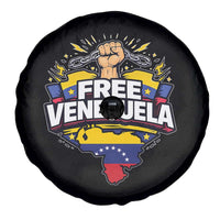 Free Venezuela Raised Fist Spare Tire Cover Libre Venezuelan Flag Map Liberation - Wonder Print Shop