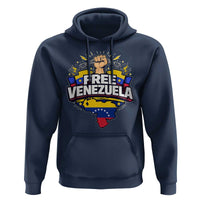 Free Venezuela Raised Fist Hoodie Libre Venezuelan Flag Map Liberation - Wonder Print Shop