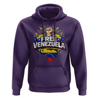 Free Venezuela Raised Fist Hoodie Libre Venezuelan Flag Map Liberation - Wonder Print Shop