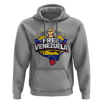 Free Venezuela Raised Fist Hoodie Libre Venezuelan Flag Map Liberation - Wonder Print Shop