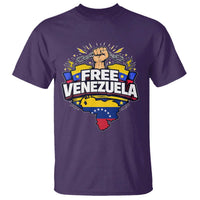 Free Venezuela Raised Fist T Shirt Libre Venezuelan Flag Map Liberation - Wonder Print Shop
