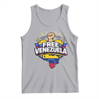Free Venezuela Raised Fist Tank Top Libre Venezuelan Flag Map Liberation - Wonder Print Shop