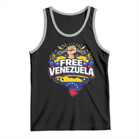 Free Venezuela Raised Fist Tank Top Libre Venezuelan Flag Map Liberation - Wonder Print Shop