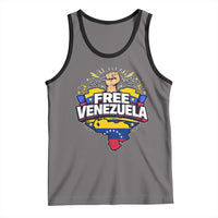 Free Venezuela Raised Fist Tank Top Libre Venezuelan Flag Map Liberation - Wonder Print Shop