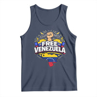 Free Venezuela Raised Fist Tank Top Libre Venezuelan Flag Map Liberation - Wonder Print Shop