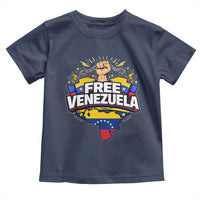 Free Venezuela Raised Fist Toddler T Shirt Libre Venezuelan Flag Map Liberation - Wonder Print Shop